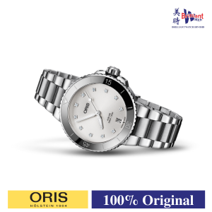 ORIS Aquis Date Diamonds Automatic Ladies Watch 01 733 7731 4191-07 8 18 05P